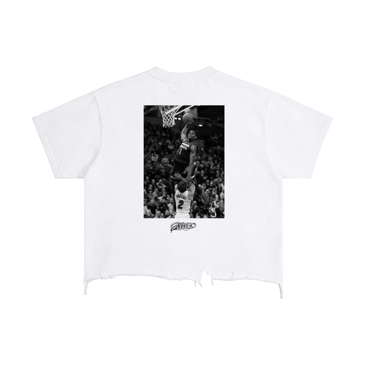 Anthony Edwards Vintage Wash Boxy Distressed Hem T-Shirt