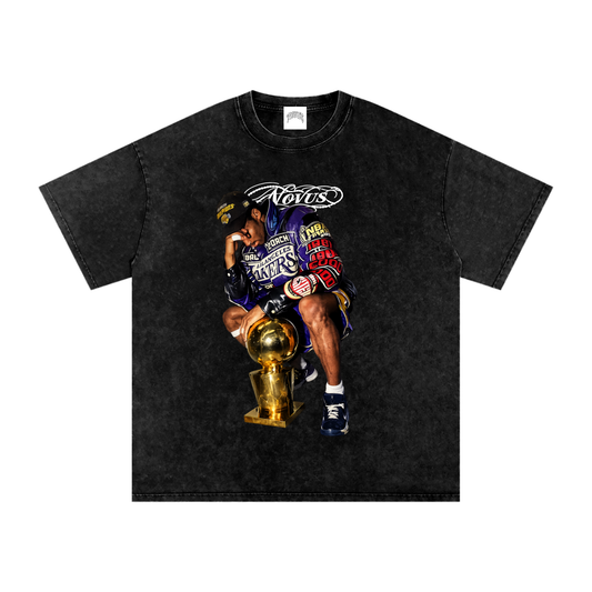 Kobe Bryant Snow Washed Oversized Cotton T-Shirt
