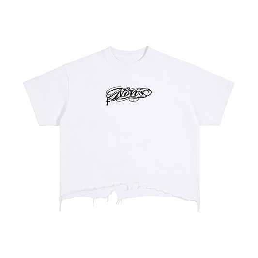 Ridge Lovett National Champ Vintage Wash Boxy Distressed Hem T-Shirt